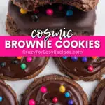 cosmic brownie cookies pin collage